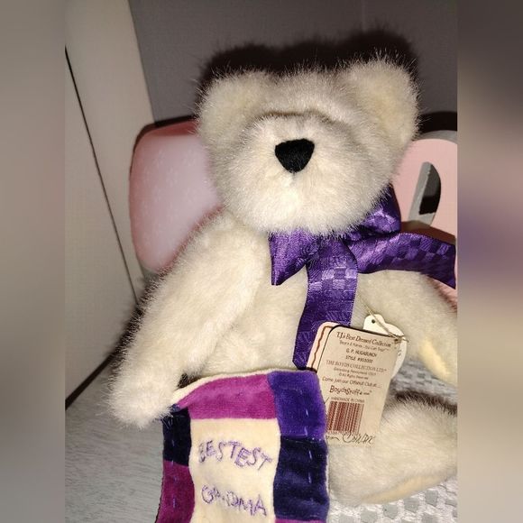 Boyds Bear/G.P. Hugabunch/Tags/ 8 inch/Retired/Stuffed Bear/Bestest Grandma - Picture 4 of 5